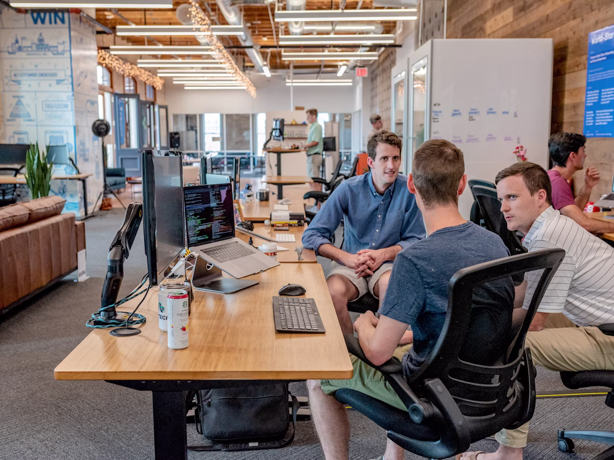 Team working across industry software projects